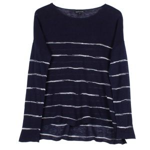 EILEEN FISHER SPACE-DYED ORGANIC LINEN PULLOVER (M)